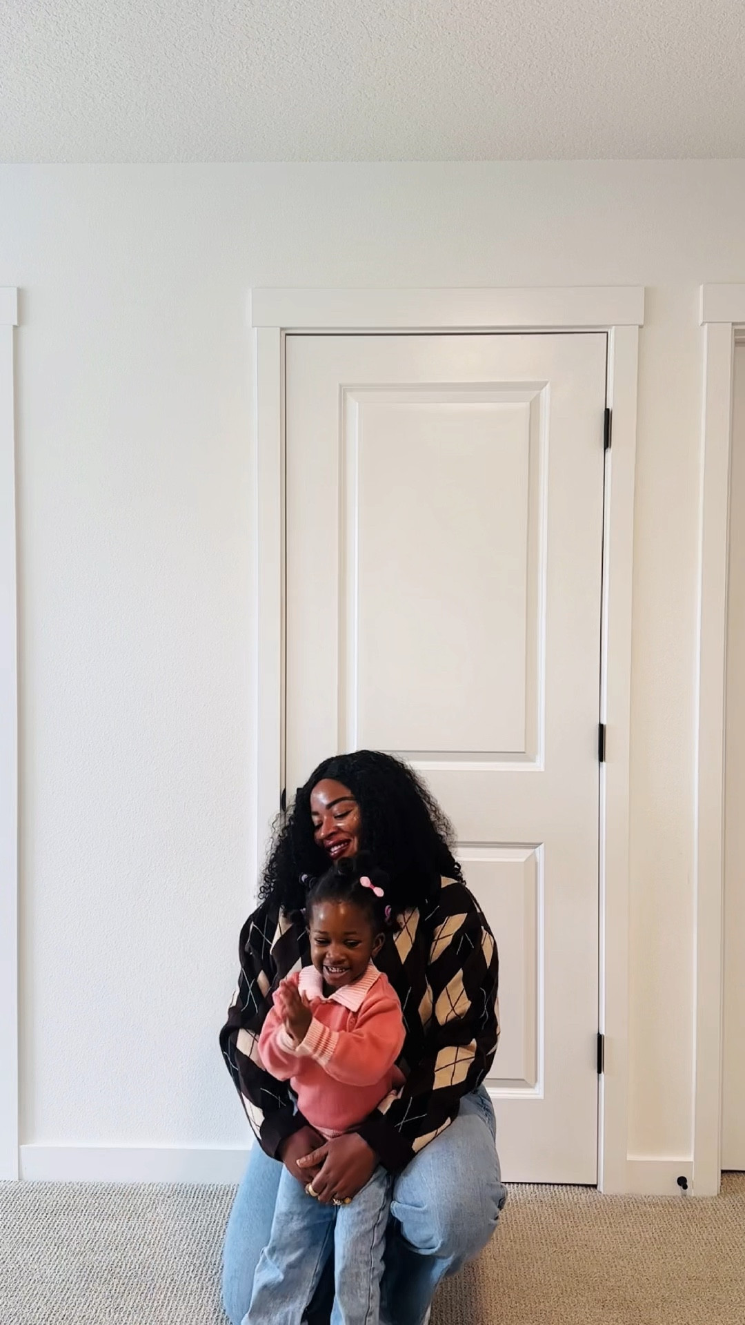 Sweaters, jeans, and matching trainers simple & comfy.Matching Bonnets by Bimduf Empire on IG

#LTKStyleTip #LTKMidsize #LTKKids