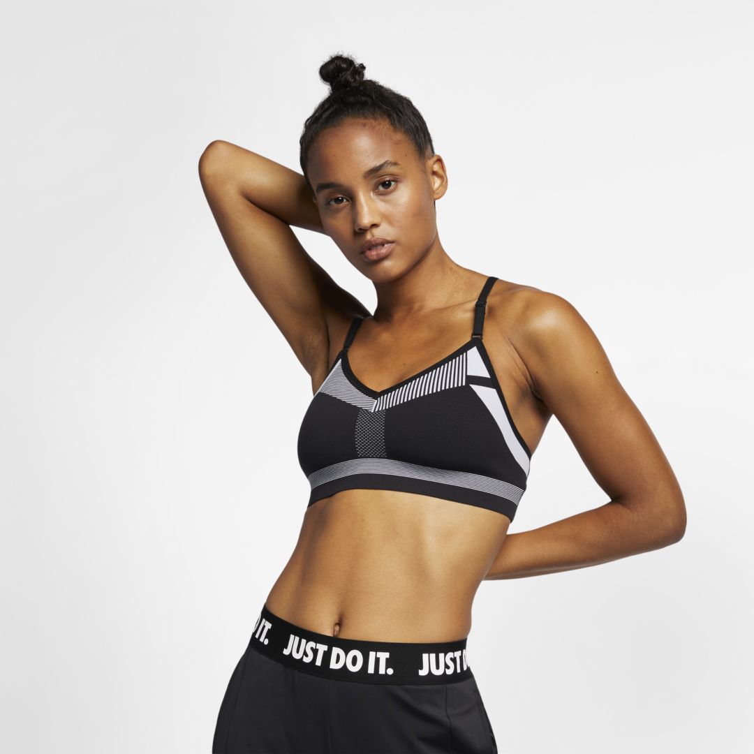 Nike Flyknit Indy Tech Pack Women's Medium-Support Sports Bra Size L (Black/White) AQ0160-010 | Nike (US)