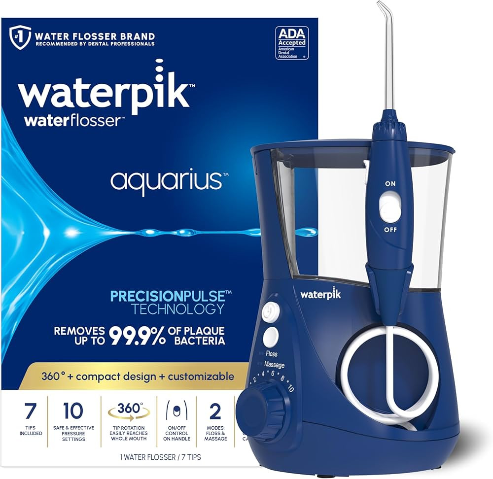 Waterpik Aquarius Water Flosser For Teeth Cleaning, Gums, Braces, Dental Care, Electric Power Wit... | Amazon (US)