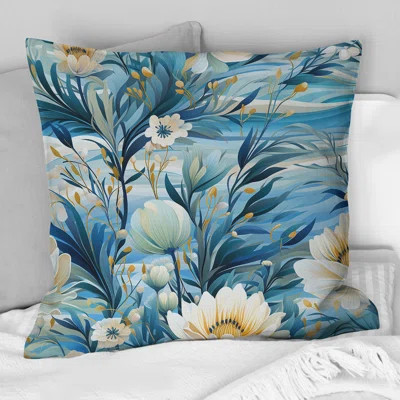 Coastal Tranquility Seaside Landscape - Coastal Printed Throw Pillow | Wayfair North America