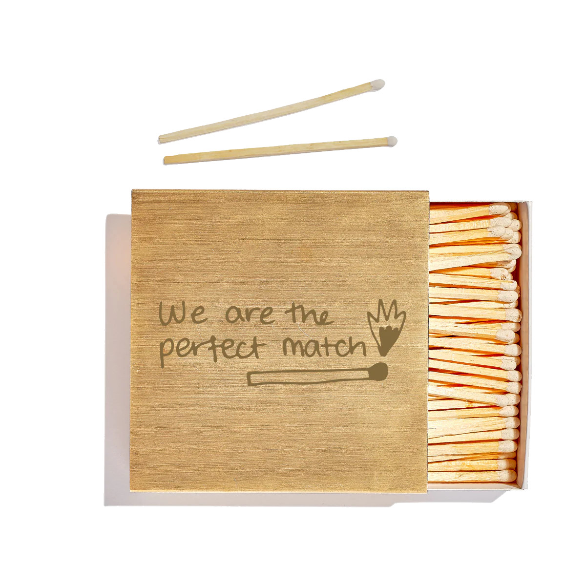 Handwritten Large Brass Matchbox | Homeware Gifts | Not Another Bill | Not Another Bill