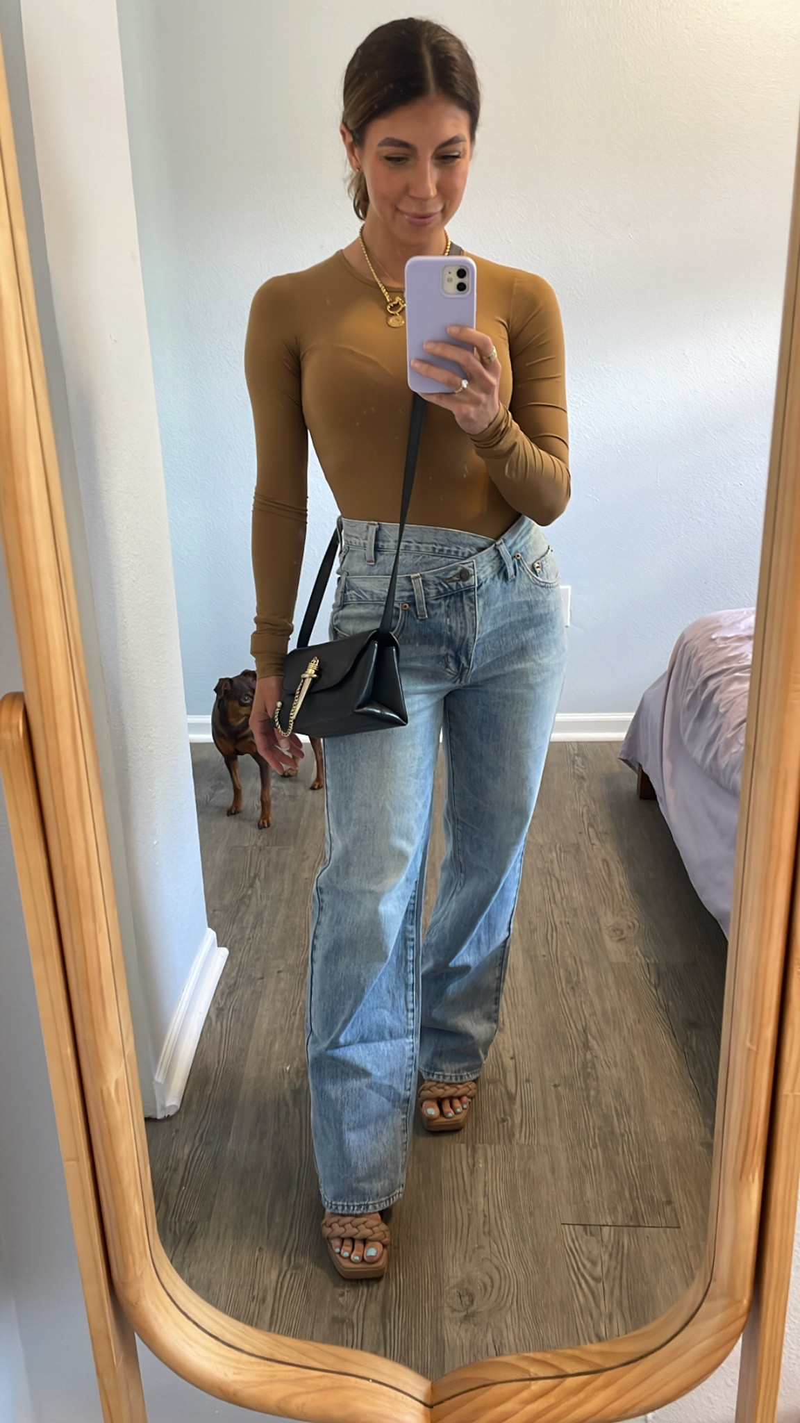 These relaxed, wide leg pistola jeans make my legs look extra long when paired with platform heels. I’m loving how comfy they are and how versatile they’ve ended up being! Tanks, body suits, crop tops- anything slim fitting works for pear shaped queens like me 🤗 #widelegdenim #flatteringdenim #denimforlonglegs

#LTKSeasonal