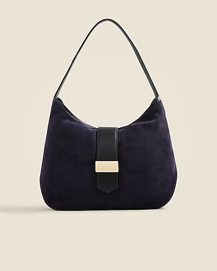 Berkeley suede and leather shoulder bag | J. Crew US