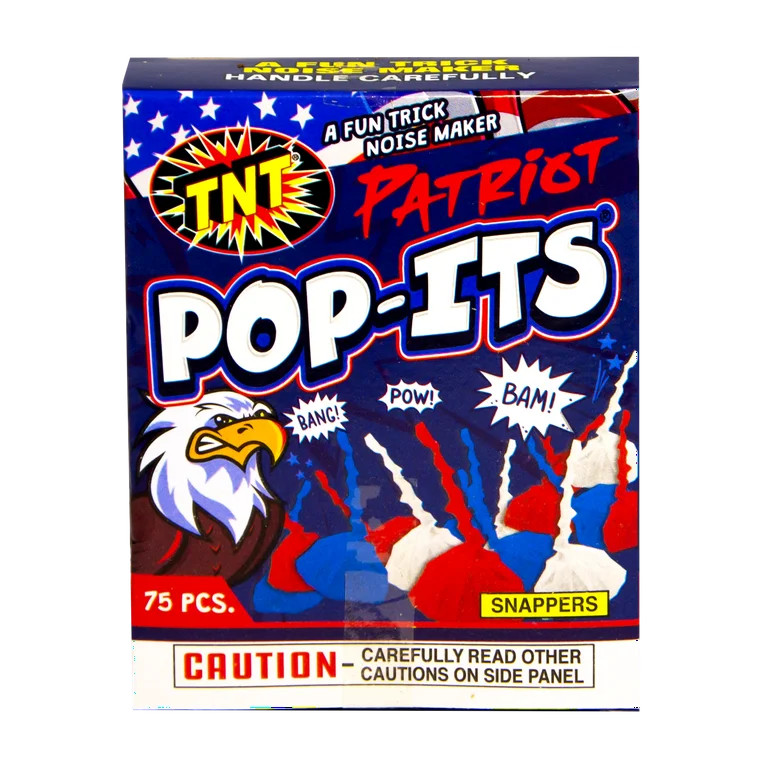 TNT Fireworks, Patriot Pop Its, Red White and Blue Snaps, 12 Boxes Per Order | Walmart (US)
