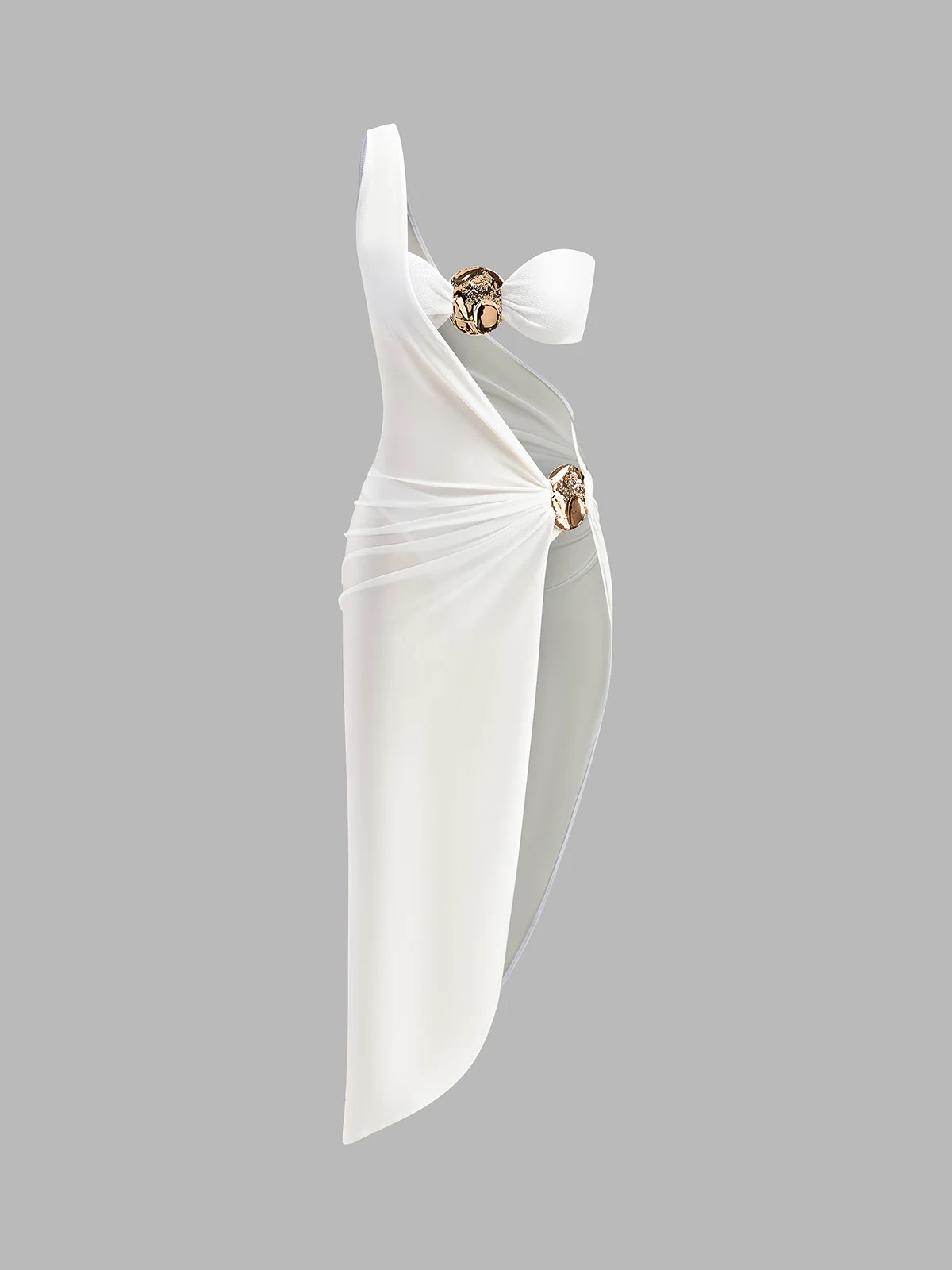 Gold Detail Bikini With Cover-Up | Commense