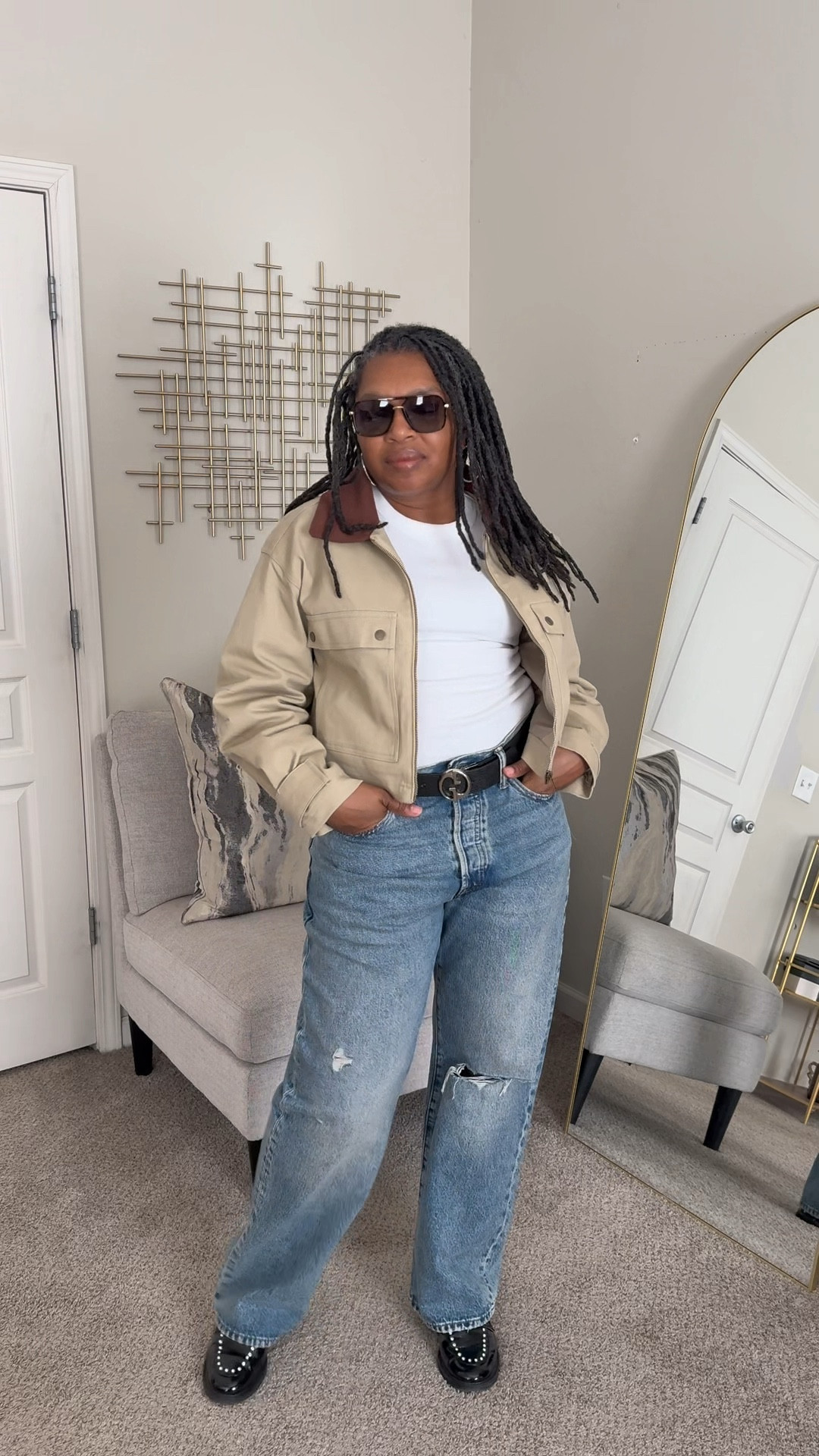 A weekend look worth sharing…Chic and affordable.  My favorite jeans from the Gap and added a simple lightweight jacket for the weather .

#LTKootd