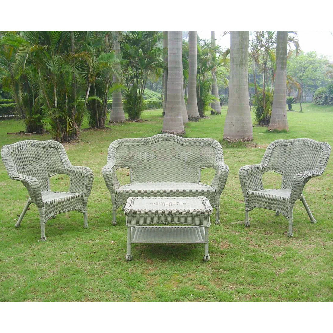 Lark Manor™ Arved 4 Piece Rattan Sofa Seating Group & Reviews | Wayfair | Wayfair North America