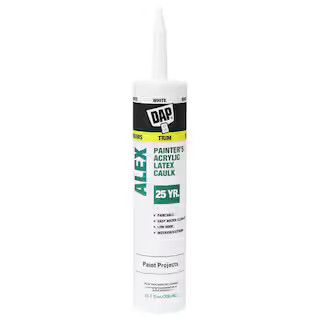 Alex Painter's 10.1 oz. White All-Purpose Acrylic Latex Caulk | The Home Depot
