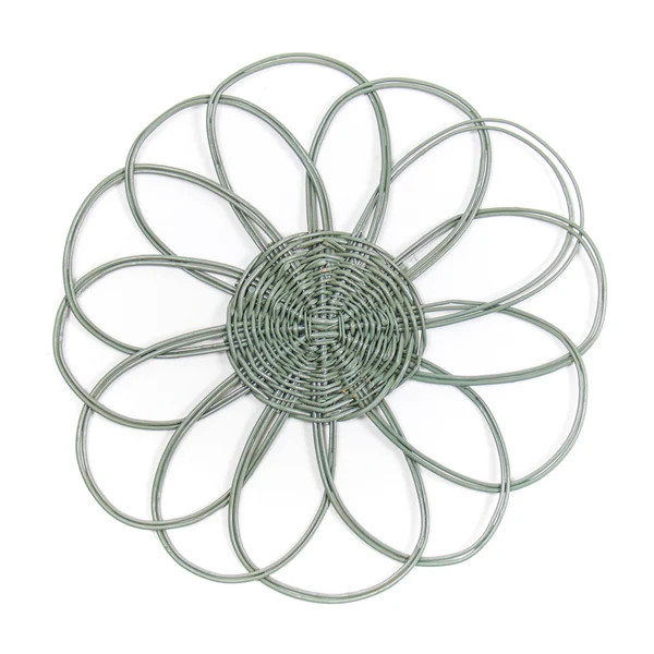 Woven Bloom Placemat, Green | The Avenue
