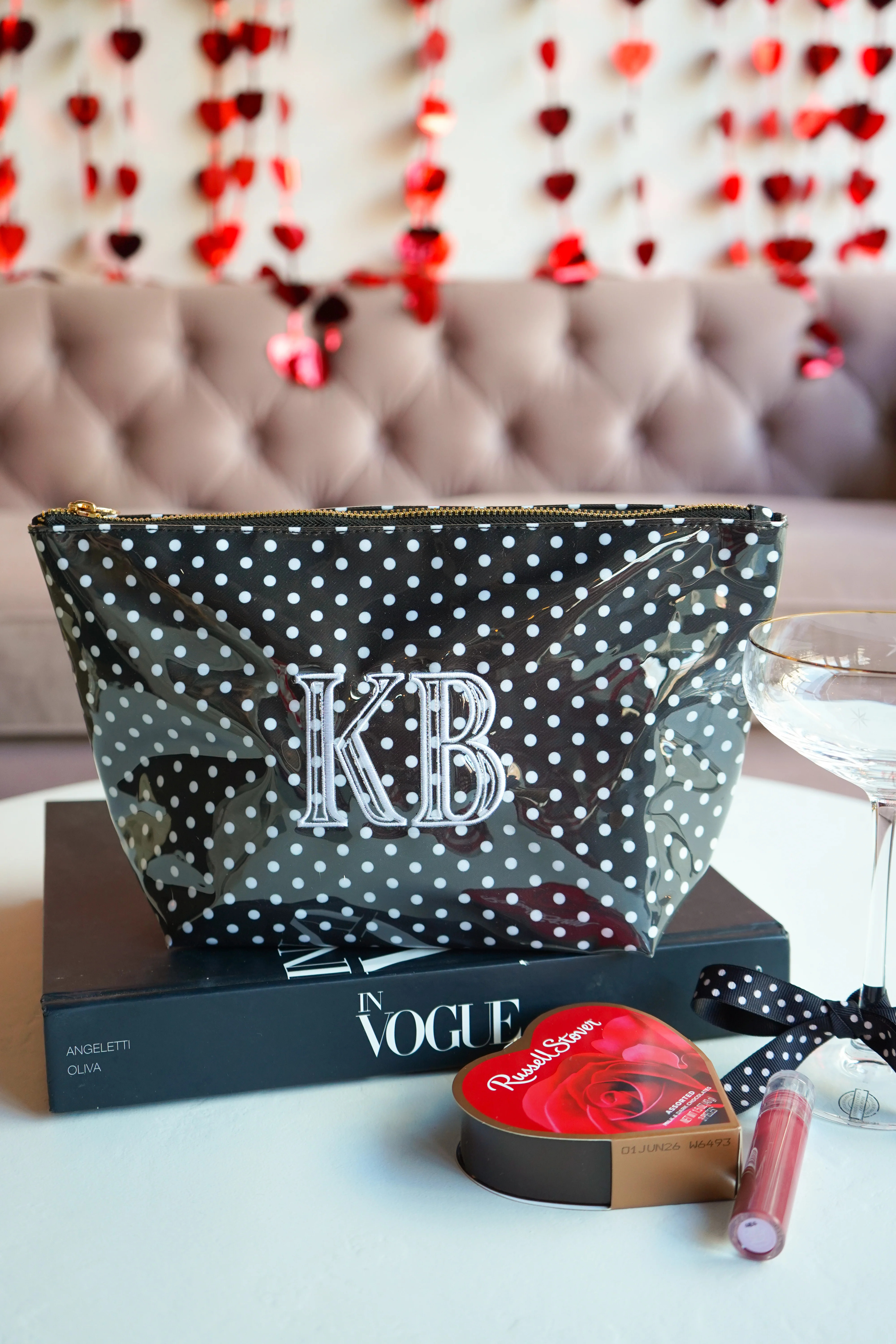 Black Polka Dot - Clear Coat Bag For Embroidery | KenzKustomz