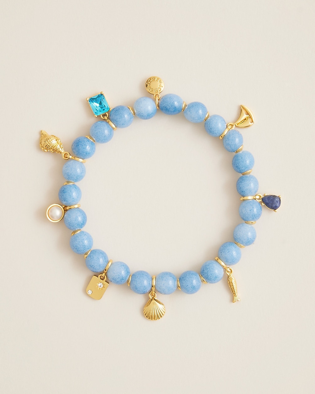 Beaded charm bracelet | J. Crew US