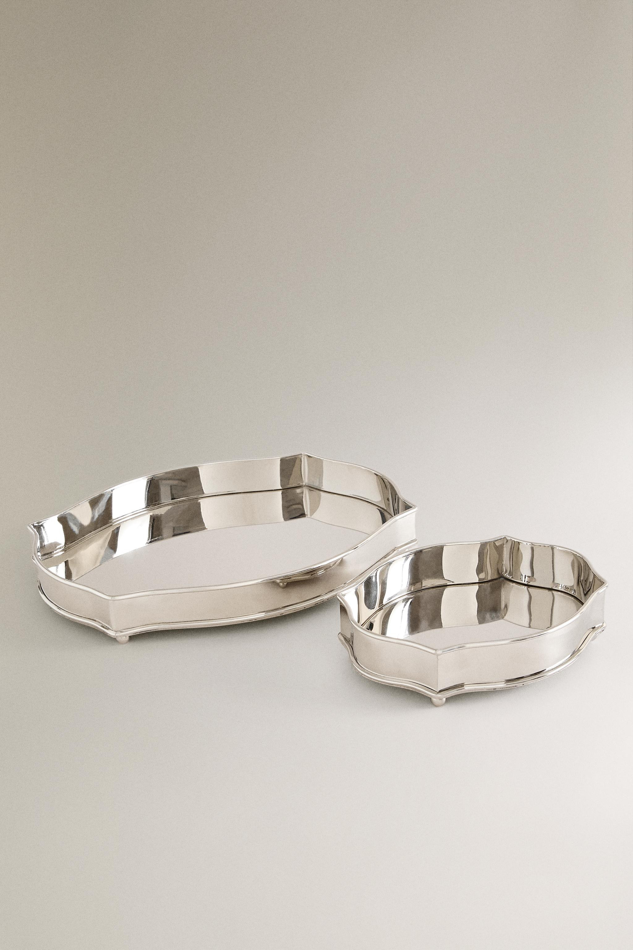 SILVER STEEL TRAY | Zara UK