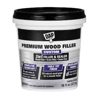 Premium Wood Filler 16 oz. White | The Home Depot