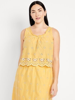 Sleeveless Eyelet Top | Old Navy (US)