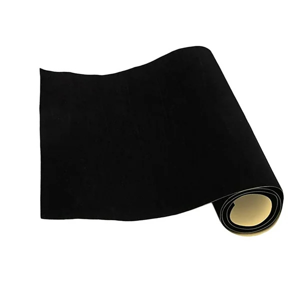 Back Self Adhesive Sheet Felt Velvet Velour Fabric Craft Sticker Black - Walmart.com | Walmart (US)