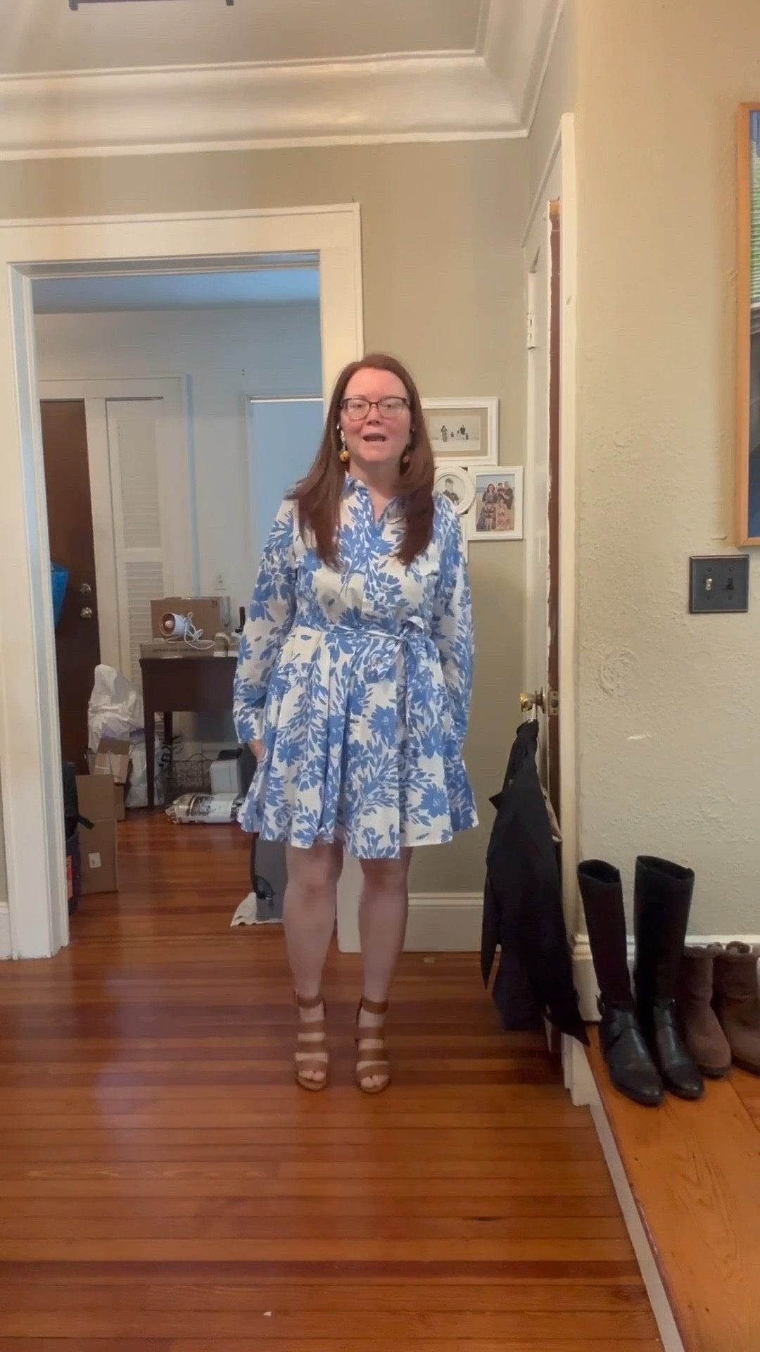 Up to 40% off women’s dresses, tops, bottoms at target! Adorable, Easy, comfortable, blue and white floral spring dress.  Perfect for Mother’s Day, brunch, confirmation, communion, graduation.  TTS.  I’m wearing a medium.  

#LTKMidsize #LTKParties #LTKSaleAlert