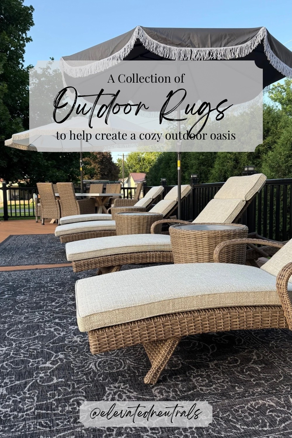 Neutral outdoor rugs that will help turn your porch or patio into an outdoor oasis.



#LTKHome #LTKSeasonal