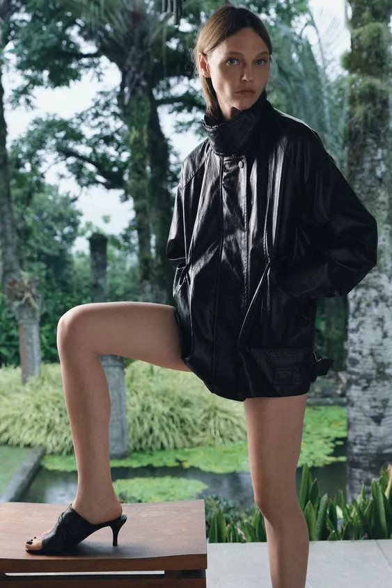 FAUX LEATHER JACKET ZW COLLECTION | Zara US