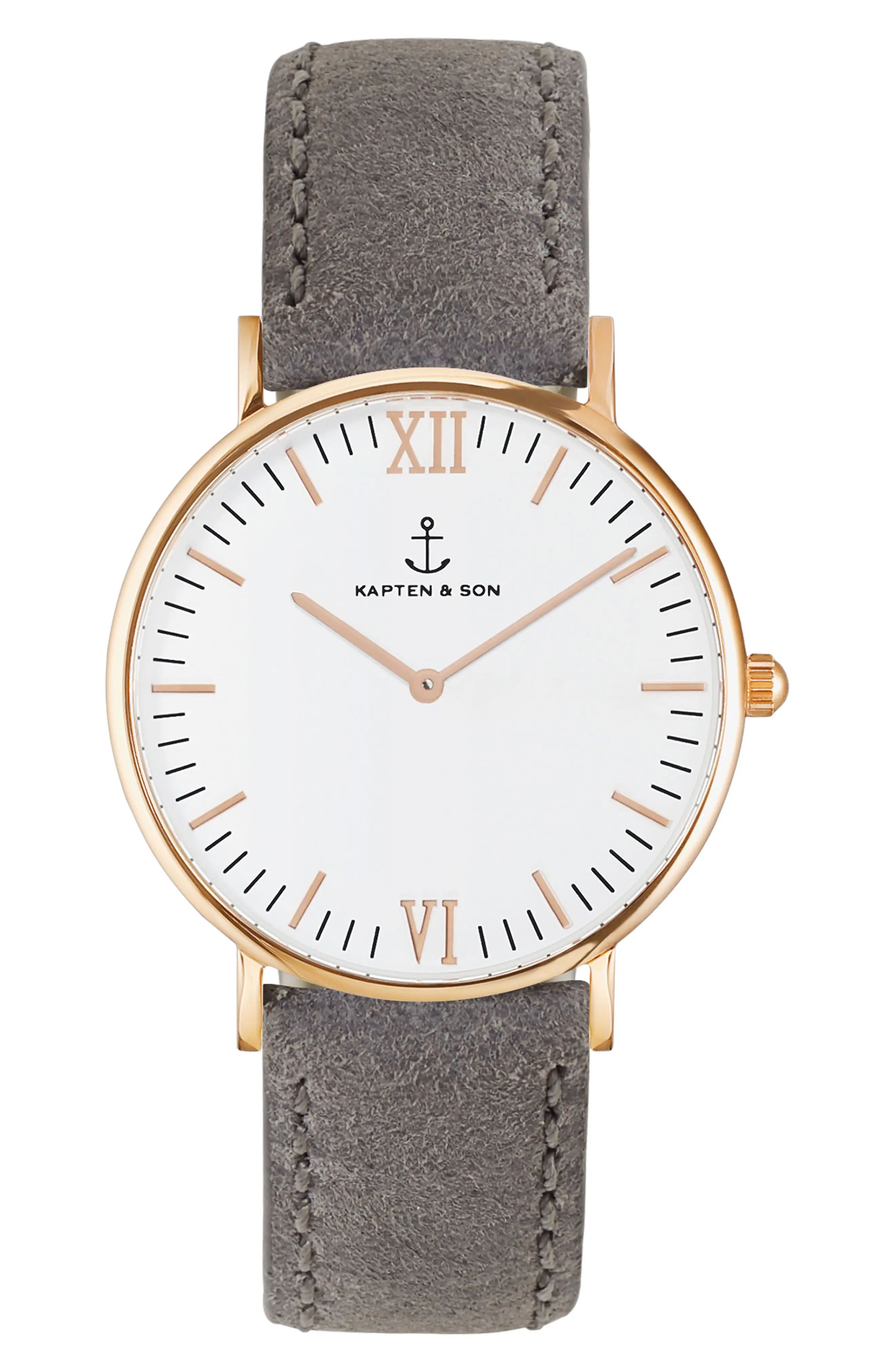 'Campina' Leather Strap Watch, 36mm | Nordstrom