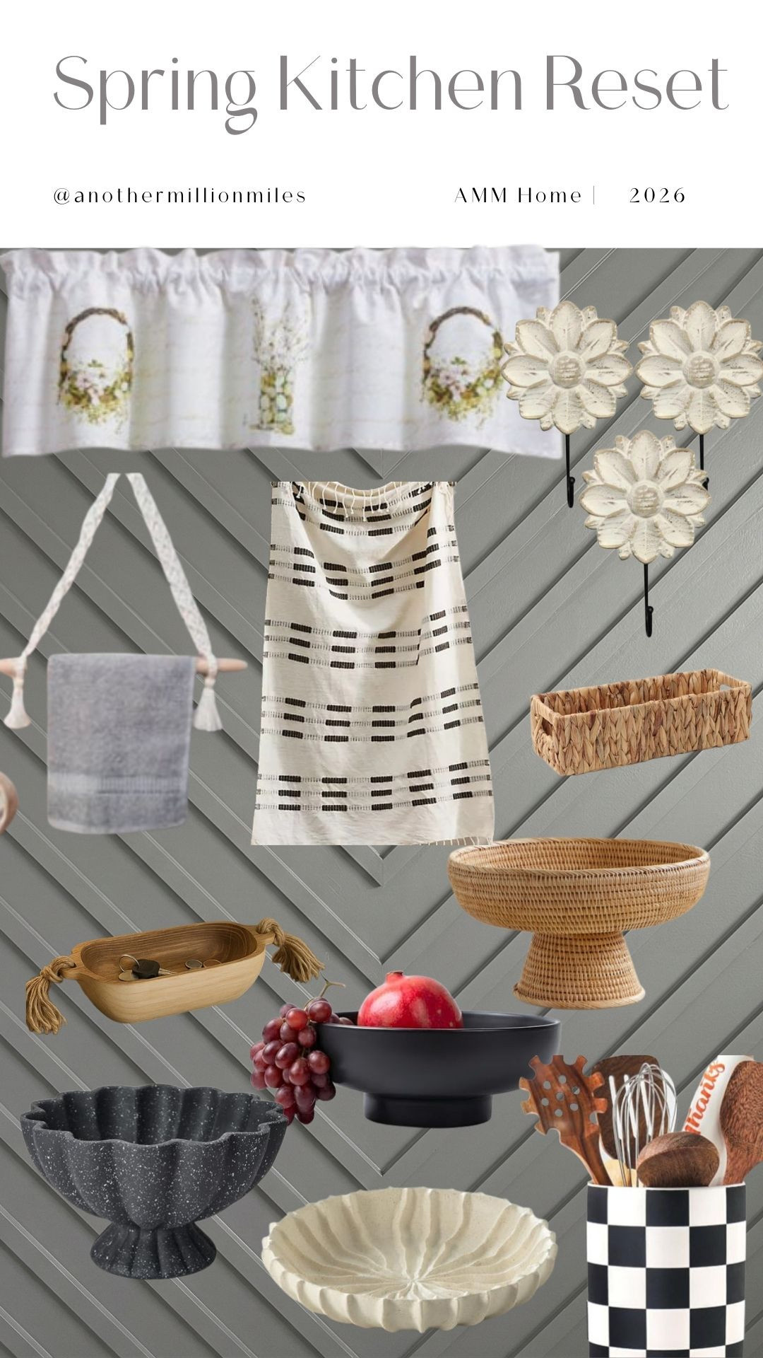 I’m swapping in soft linens, woven organizers, and a few elevated countertop pieces (fruit bowls + utensil crock) to make the kitchen feel fresh and styled. #kitchen #springkitchenreset  

 #LTKSpringSale #LTKSeasonal #LTKHome