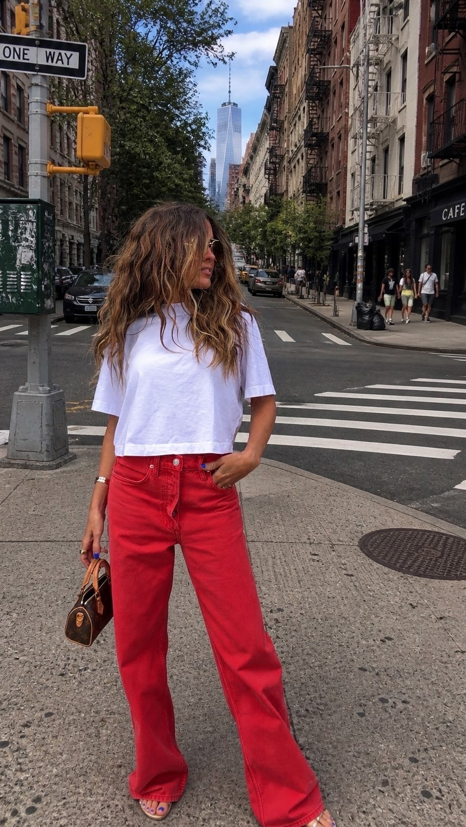 Chic sports mom look today - 24 jeans, xs top and shoes true to size @Shopbop (FB)