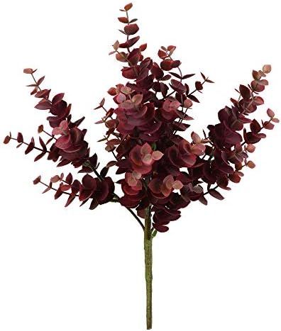 Vickerman Everyday 13" Artificial Burgundy Jade Leaf Spray 4 Pack - Faux Indoor Plant Spray - Greene | Amazon (US)