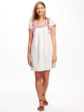 Embroidered-Trim Dress for Women | Old Navy US