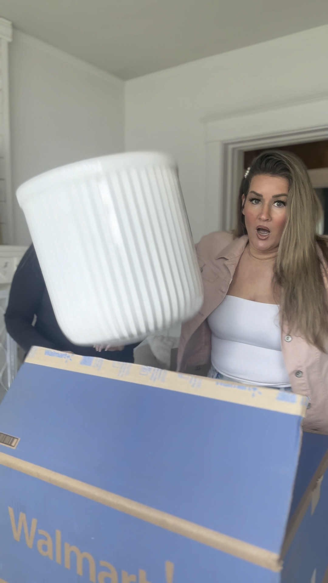 Here is the one and only ribbed, white resin planter! It’s so lightweight you guys, it’s nuts. The material is super quality and we feel it would hold up very well indoors AND outdoors. #viral #viralposts #walmart #walmartfinds #walmarthome #viralpot

#LTKhome #LTKSpringSale #LTKSeasonal