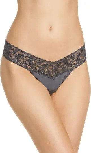 Hanky Panky Stretch Cotton Low Rise Thong | Nordstrom | Nordstrom