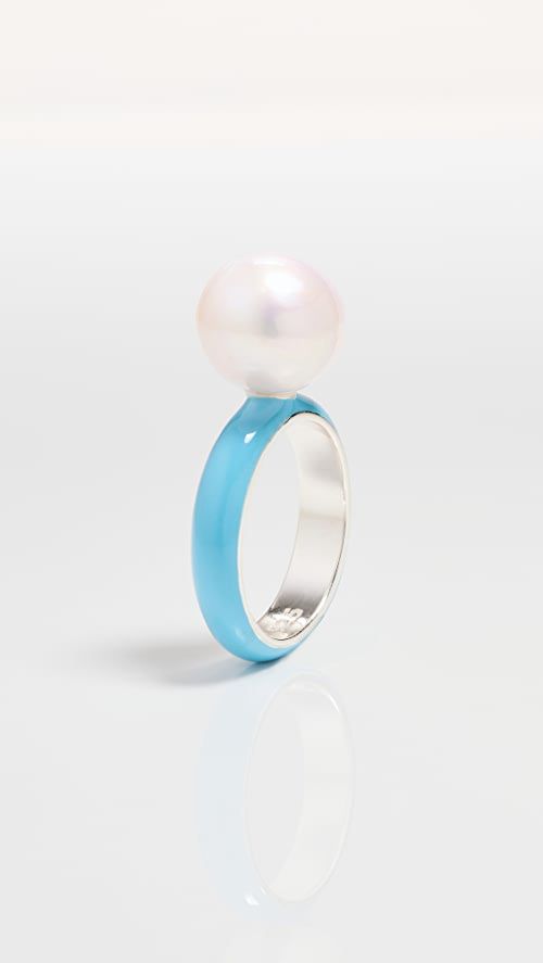 Fry Powers Enamel Baroque Pearl Ring | SHOPBOP | Shopbop