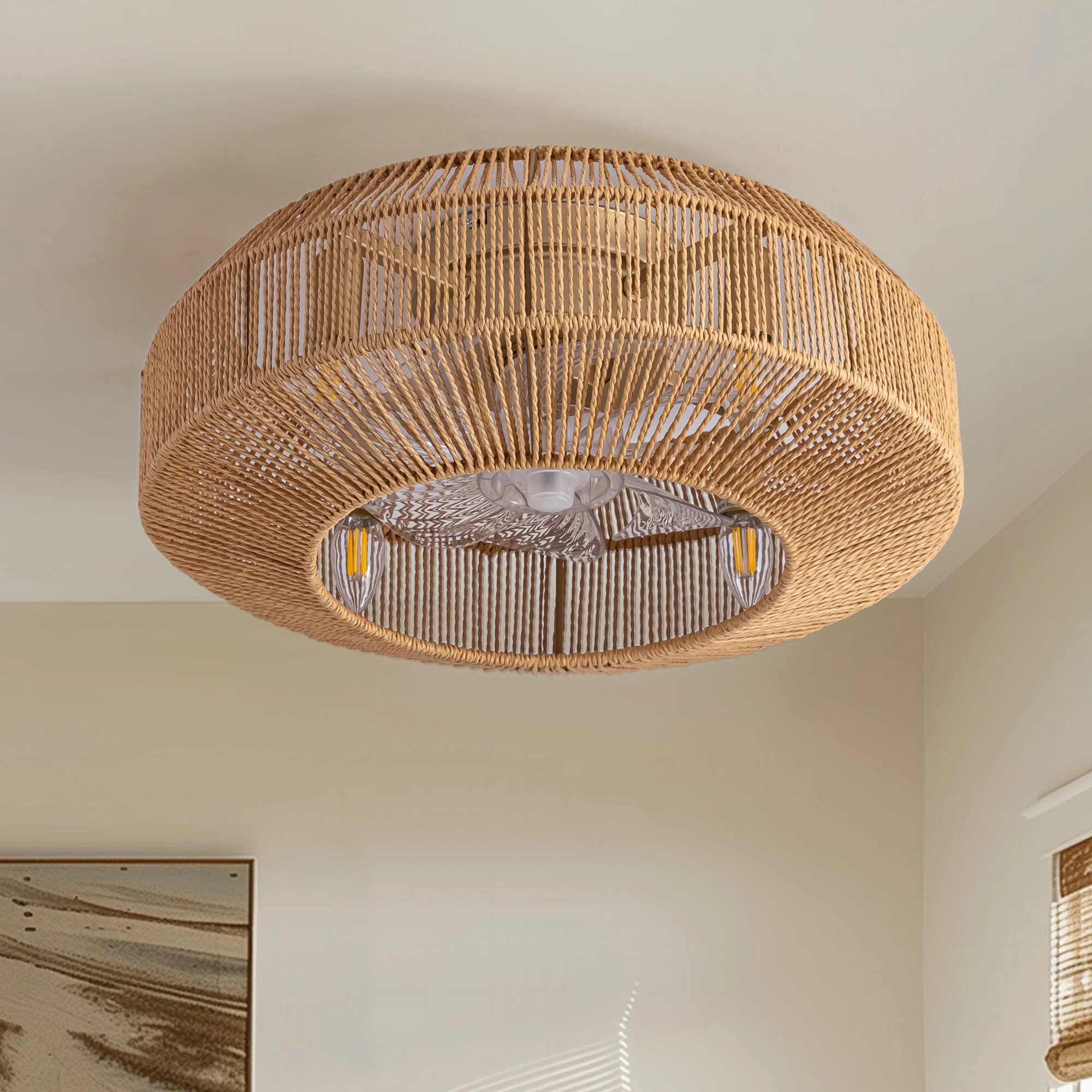 20'' Andrell 8 - Blade Caged Ceiling Fan with Remote Control and Light Kit Included | Wayfair North America