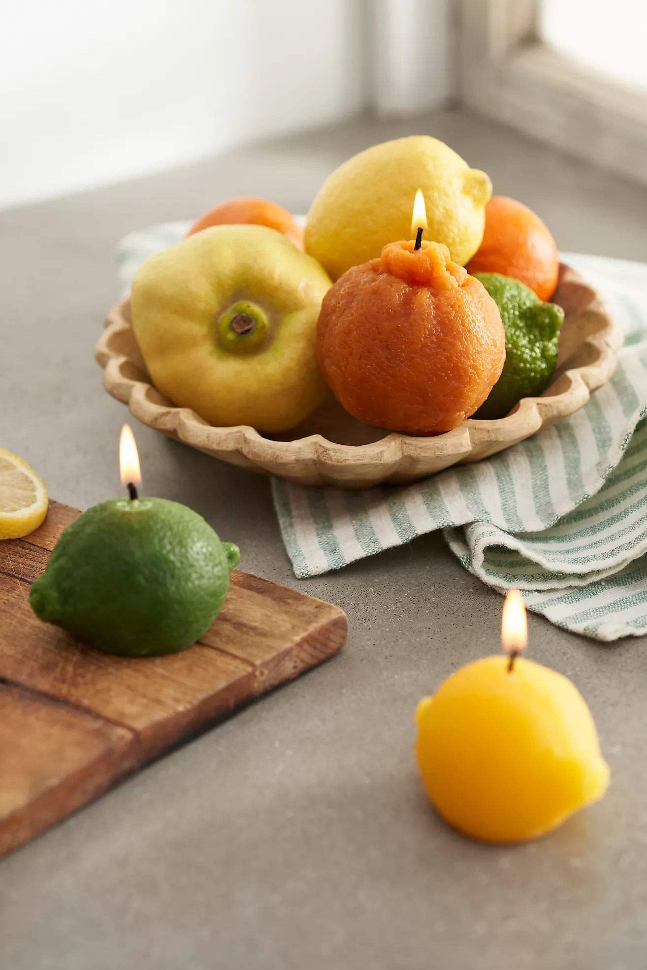 Happy Organics Lemon Beeswax Candle | Anthropologie (US)