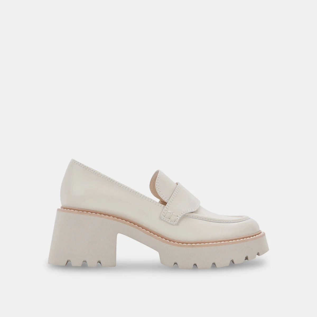 HALONA LOAFERS IVORY LEATHER | DolceVita.com