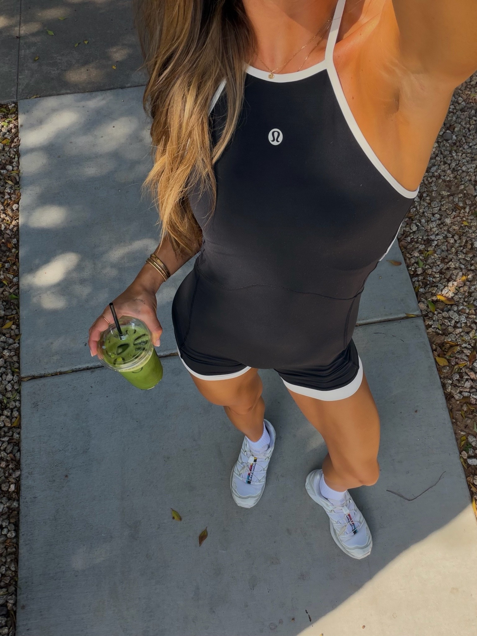 wearing an xs romper!