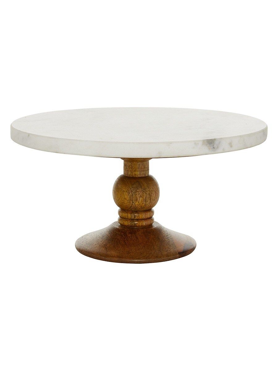 Primrose Valley Wood & Marble Cake Stand | Saks Fifth Avenue OFF 5TH