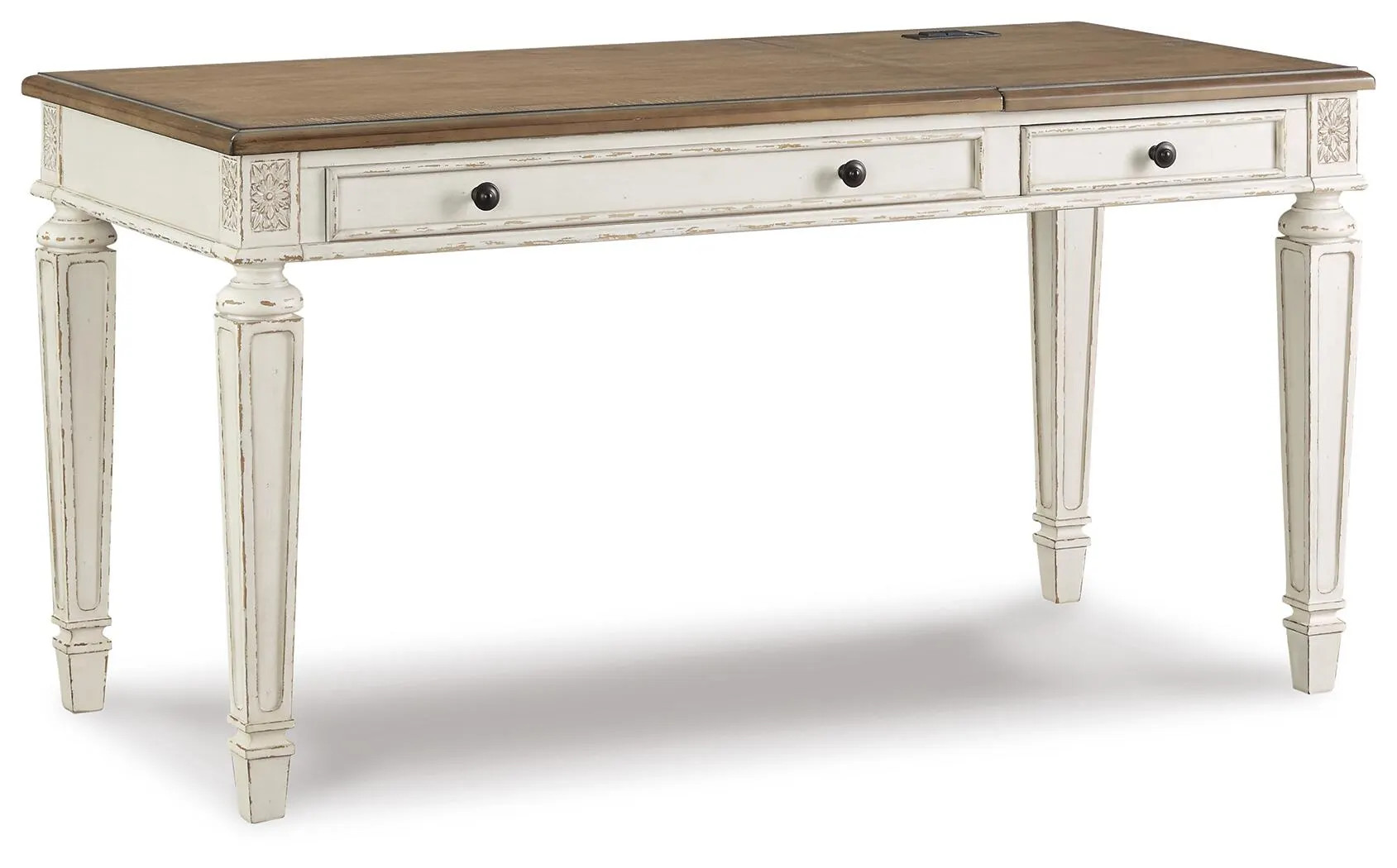 Realyn 60" Home Office Lift Top Desk with USB Charging | Ashley