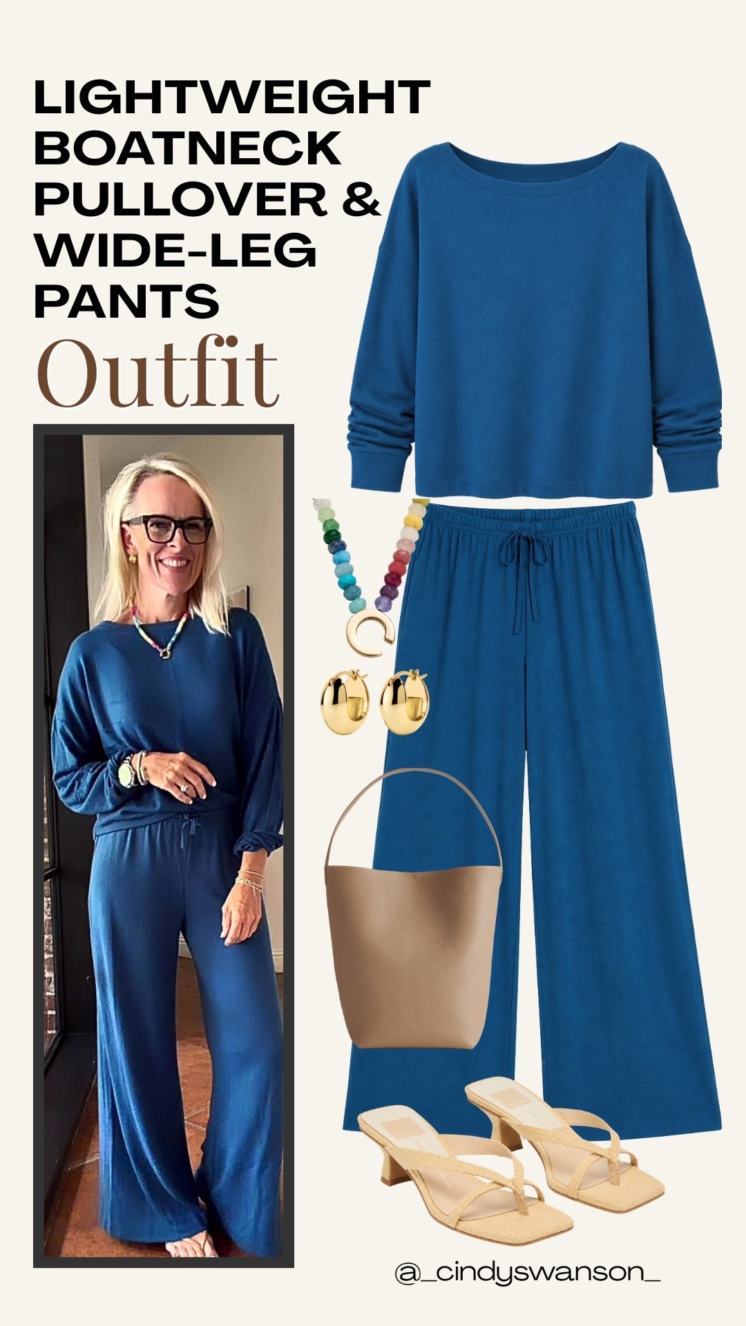 This lightweight boatneck pullover and wide-leg pants make such an easy, polished set. I love the rich blue color, it feels elevated while still being comfortable enough for everyday wear, travel, or a casual dinner.

💡 LTK MADE EASY
❤️ Heart = Support my posts!
🔖 Save = Get sale & restock alerts
📋 Lists = Keep favorites organized
📲 Share = Send lists and products to a friend. Hello, Christmas List!
💬 Comment = Ask me anything about what I’m wearing.:-)

#LTKootd #LTKOver40 #LTKTravel