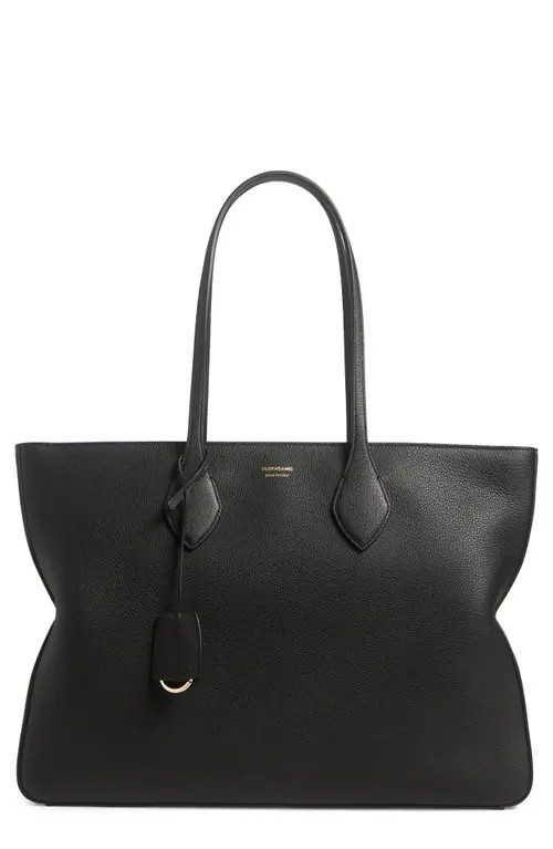 FERRAGAMO Medium Star Leather Tote in Nero at Nordstrom | Nordstrom