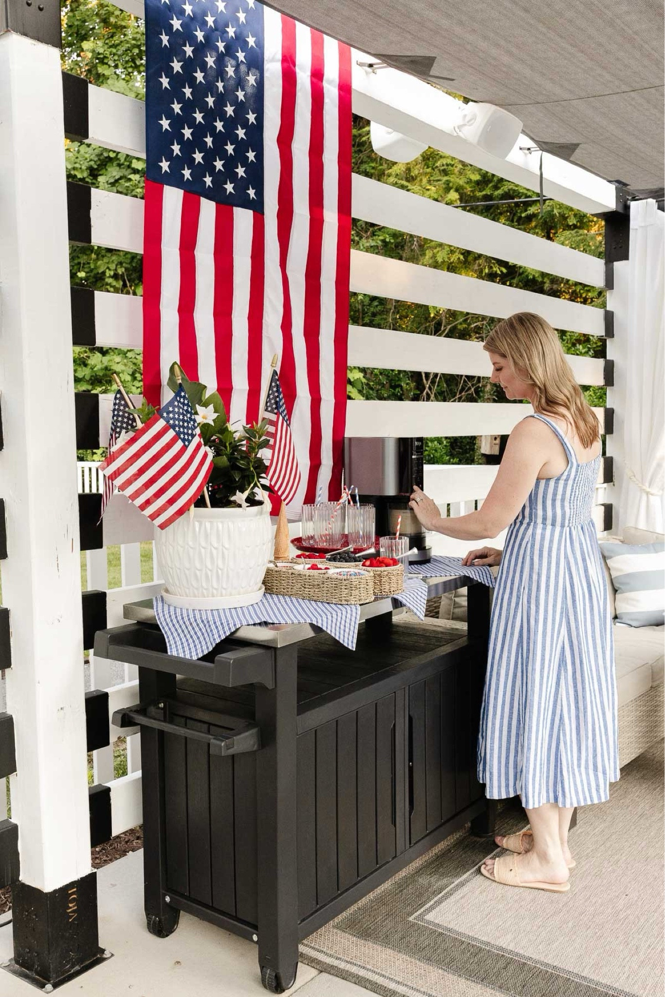 4th of July 🍒🤍🌀

#BackyardParty #Get-together #Celebration #Party #OutdoorDecor #OutdoorCabana #RedWhiteAndBlue #Patriotic #FourthOfJuly 



#LTKSeasonal