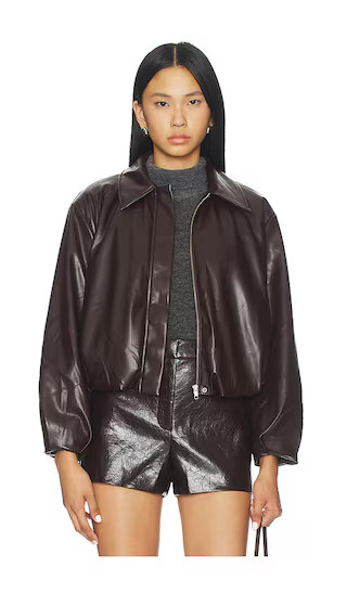 Raevin Jacket in Dark Brown | Revolve Clothing (Global)