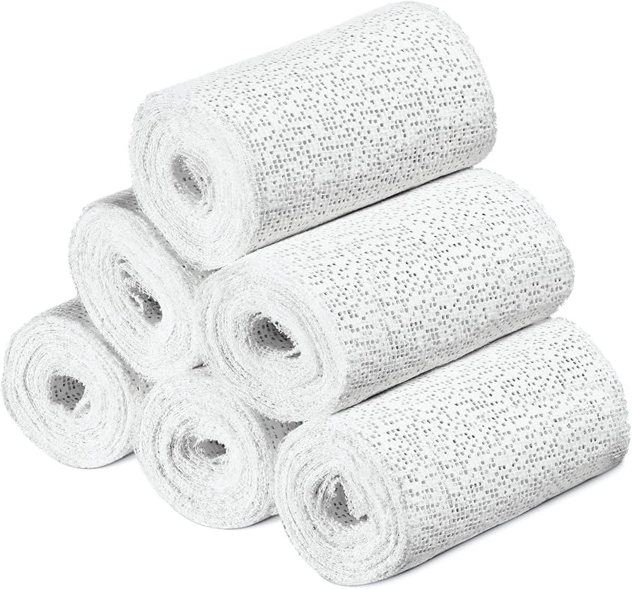 Navaris Plaster Cloth Rolls (M, Pack of 6) - Gauze Bandages for Body Casts, Plaster of Paris for ... | Amazon (US)