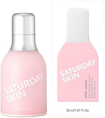 Saturday Skin Wide Awake Brightening Cream Illuminating Eye Cream for Wrinkles, Puffy Eyes + Dark Ci | Amazon (US)