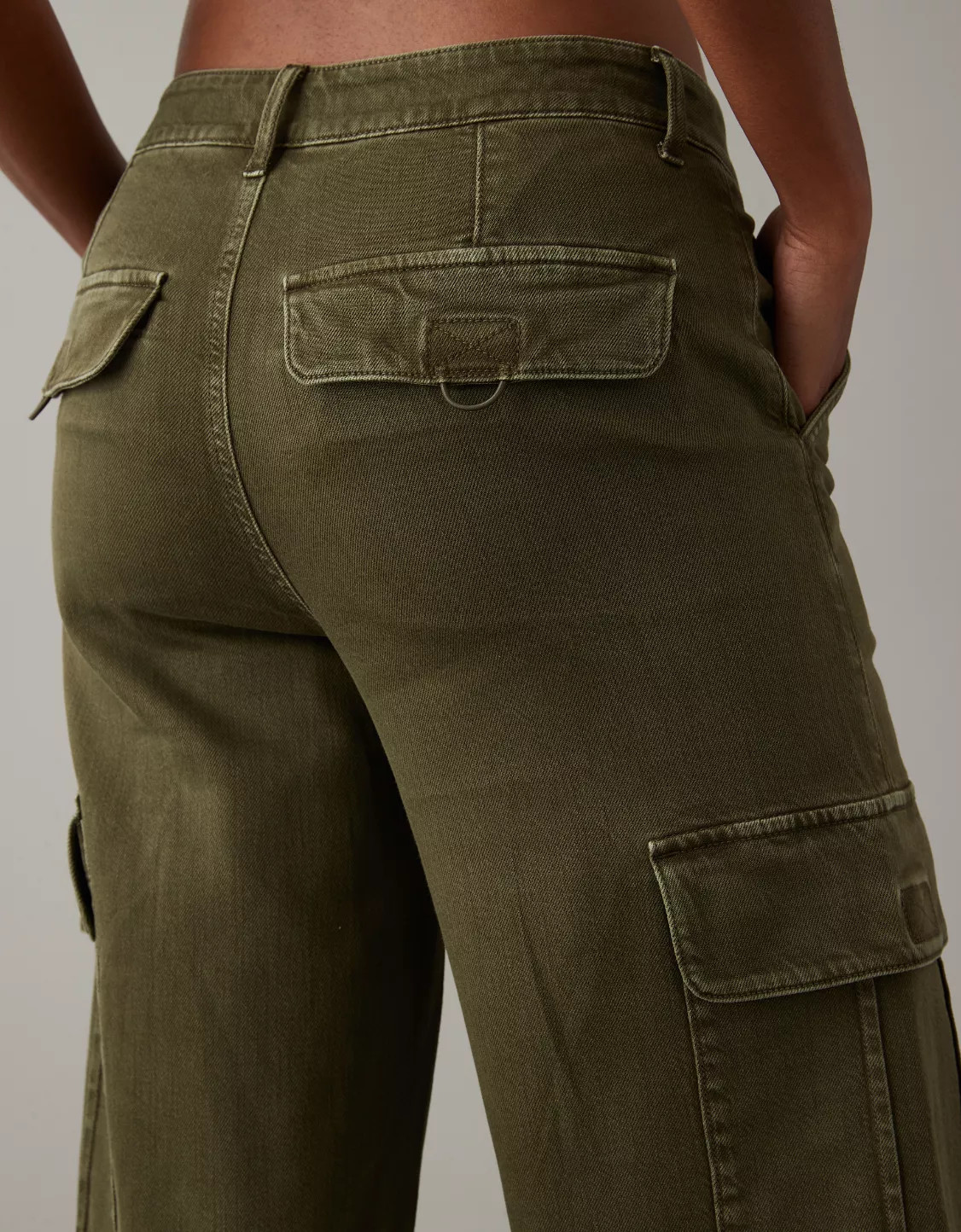 AE Dreamy Drape Stretch Cargo Super High-Waisted Baggy Wide-Leg Pant | American Eagle Outfitters (US & CA)