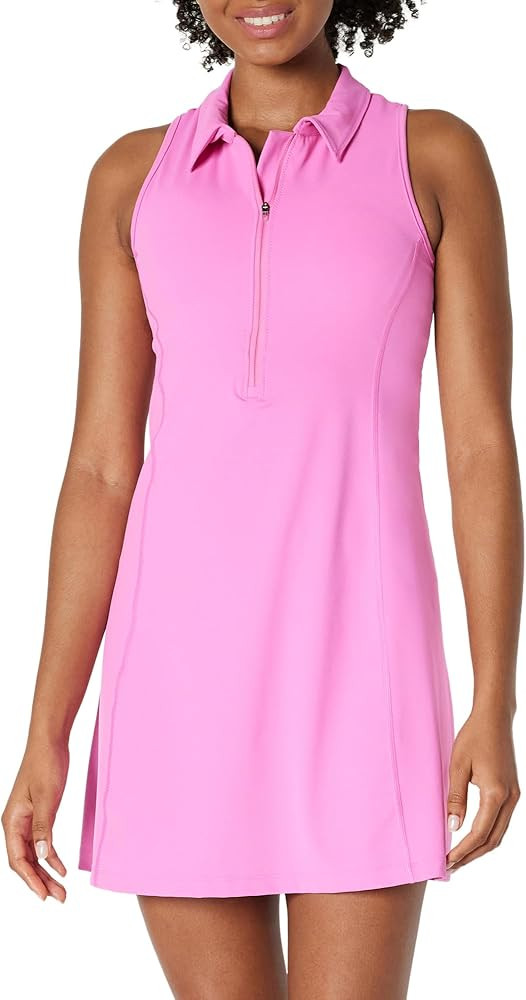 Amazon Essentials Women's Formflex Polo Tennis Dress with Built-in Shorts | Amazon (US)