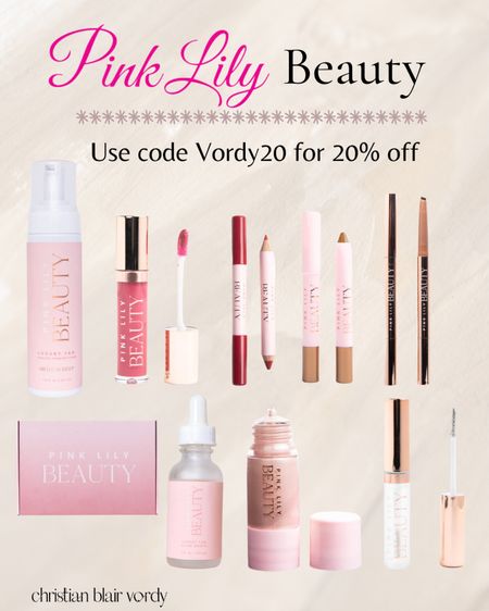 Pink Lily Beauty 🫶🏼 use code VORDY20 for 20% off
#ChristianBlairVordy #PinkLilyBeauty #PinkLily

#LTKbeauty #LTKunder50 #LTKstyletip