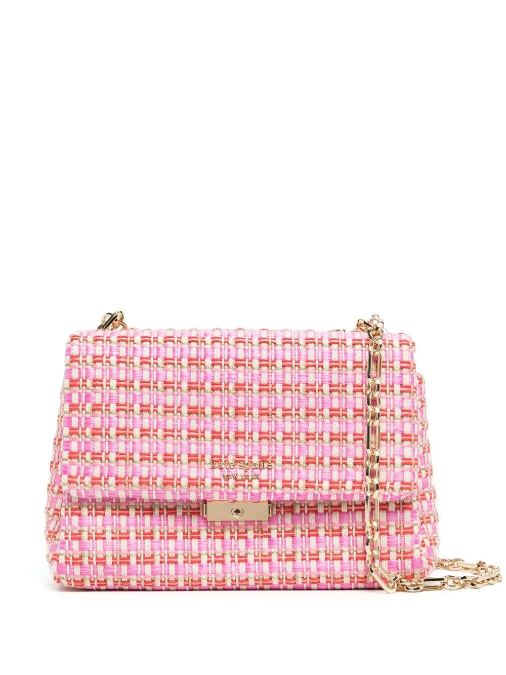 Kate Spade Carlyle Tweed Shoulder Bag - Farfetch | Farfetch Global
