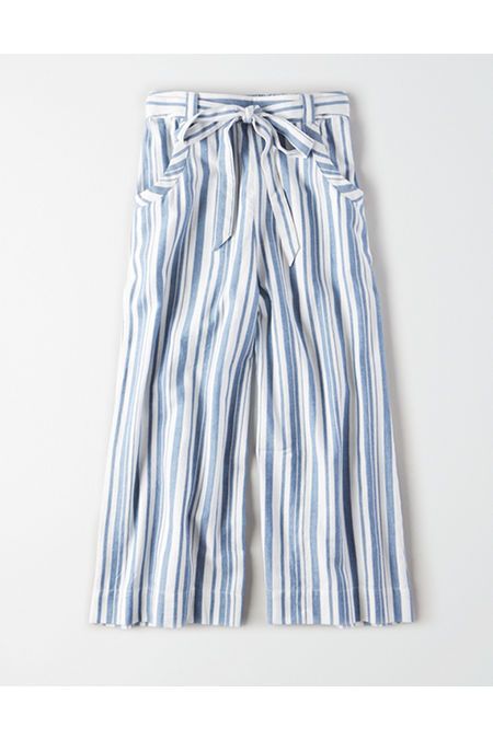 AE High-Waisted Striped Culotte | American Eagle Outfitters (US & CA)