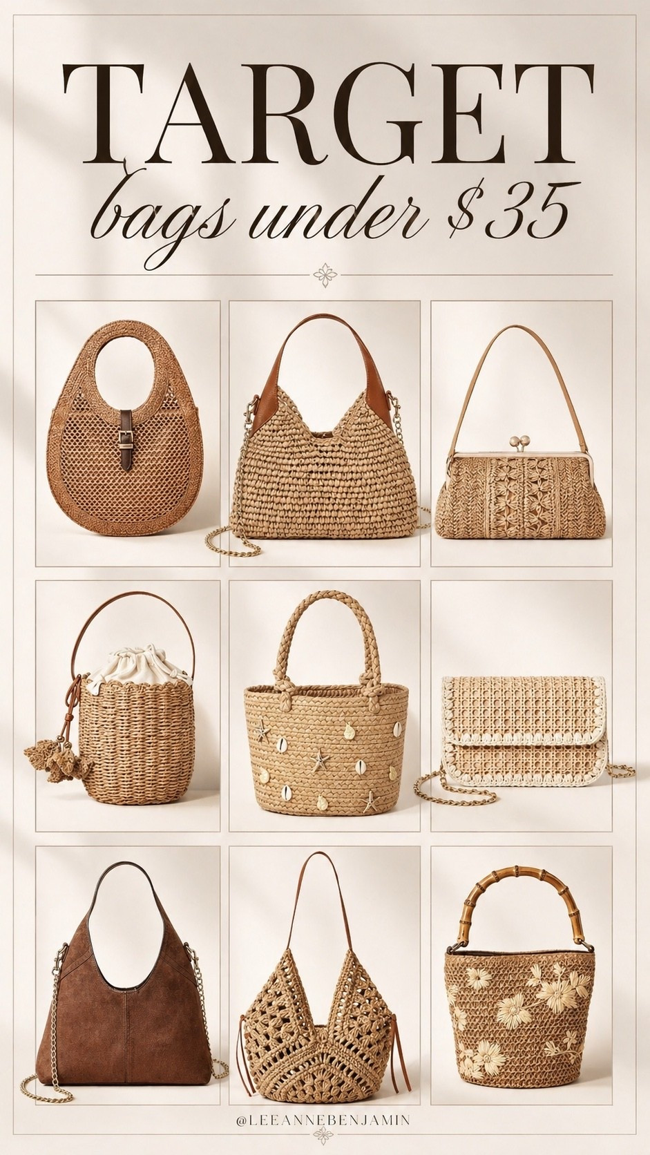 Target bags under $35!

#LTKMothersDay #LTKSeasonal #LTKSaleAlert