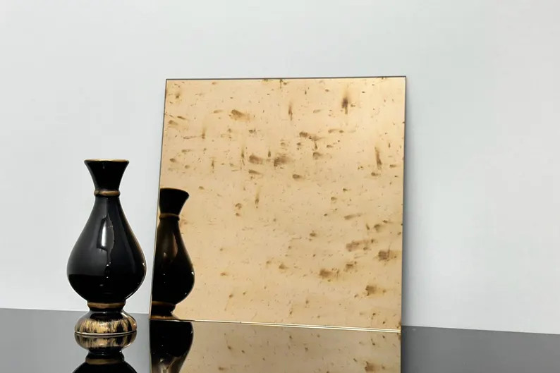 Bronze Antique Mirror Tiles: Distressed Glass, Model Rigel | Etsy (US)
