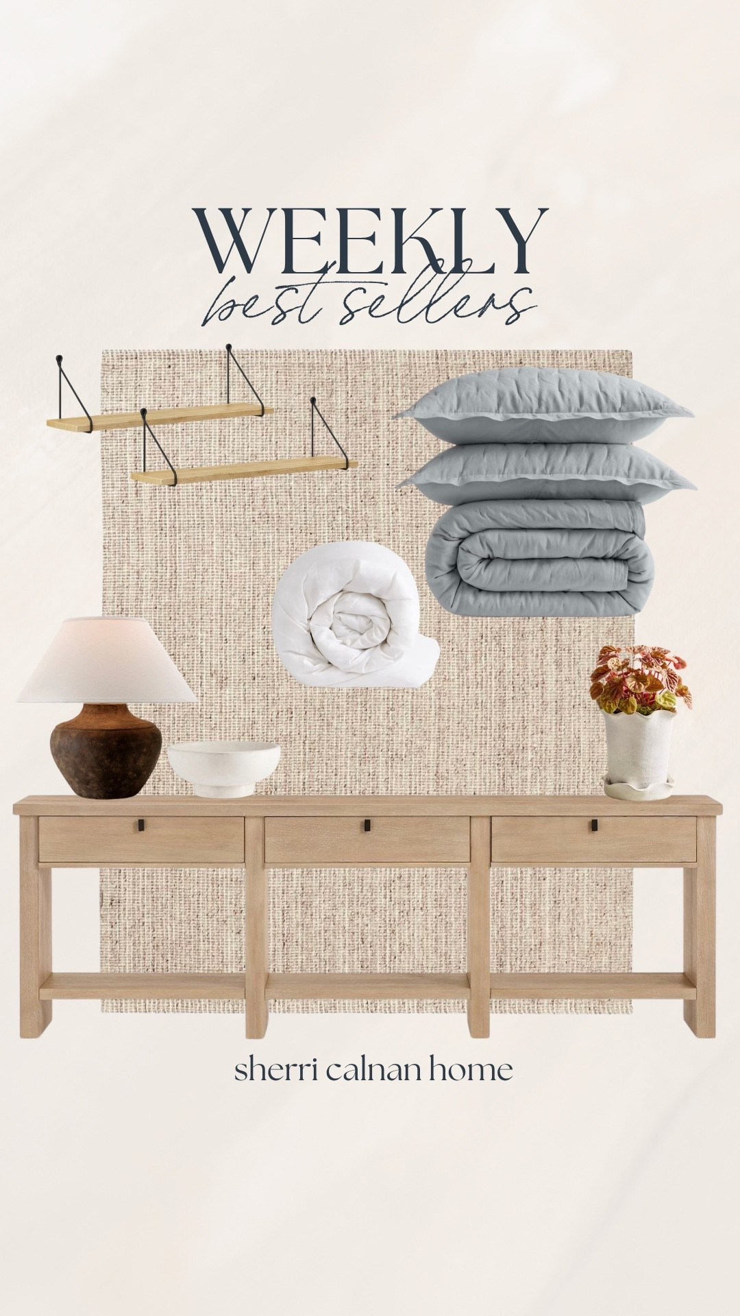 This week’s best sellers are in! You’re still loving all things bedding as well as decorative touches like this table lamp, terracotta bowl, and scalloped planter. This wool jute rug is also on sale right now! 

#LTKHome #LTKSaleAlert